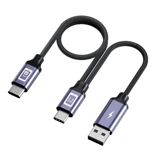 Znoogrn USB C OTG Cable with Power, 2 in 1 USB-C Male to USB A Y Charging Cord and USB C Y Audio Splitter Cable Compatible with MacBook Pro, iPhone 15, Sound Card, for Live Streaming/Live Broadcast