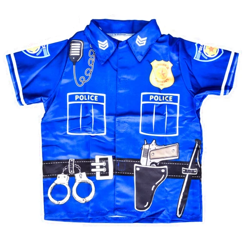 A Miaow Festival Celebration Costume Police Officer Doctor Firefighter Uniform Role Play Short Sleeve Shirt Party Dress Up
