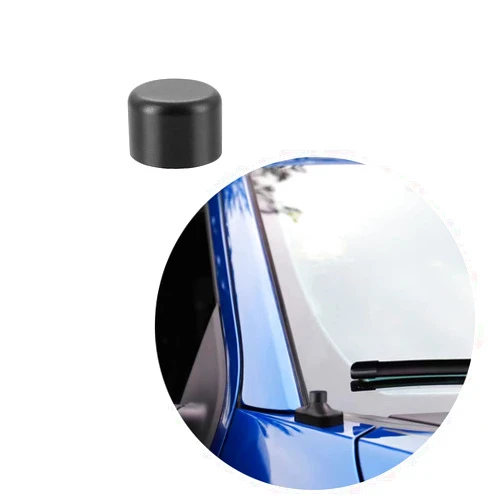 AMFRNE Custom Antenna Delete Cap for Nissan Titan (2004-2018), Titan XD (2016 2017 2018), Stylish Antenna Cover for Nissan Titan/Titan XD Accessories, Black, Car Wash Safe Proof