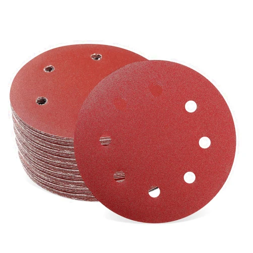 AYA-TECH Sanding Disc, 16 Pieces 7 inch 8 Holes Hook and Loop Sandpaper Assortment, 2 Each of Grit (60, 80, 100, 120, 150, 180, 240, 320) Grinding Abrasive Sand Paper (16)