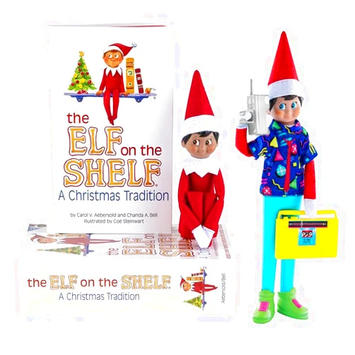 The Elf on the Shelf Elf on the Shelf - Brown Eyed Boy Scout Elf & Magifreez Retro Rad 80's Gear