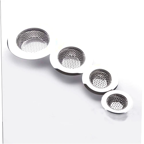 VIDYSUFYR Shower Drain(4 Pack), Bathtub Drain Cover, Sink Tub Drain Stopper, Sink Strainer for Kitchen and Bathroom, Hair Stopper for Bathtub Drain Cover Size from 1.5'' to 4.45''. (Silver-Round Hole)