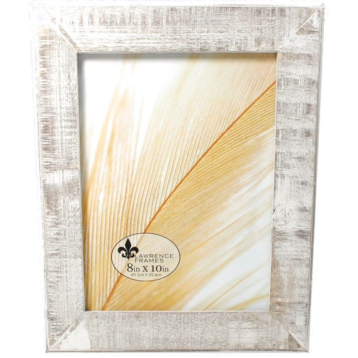Lawrence Frames Lawrence 734080 8x10 Distressed Gray Wood With White Wash Picture Frame