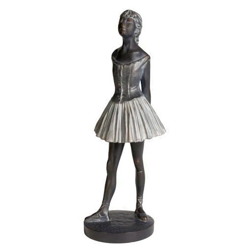 Grace4Joy Ballerina Figurine, 8.5 inches Ballet Girls Dancing Statue Vintage Home Decor, Hand Painted Resin Bronze Sculpture Ballerina Gifts for Dancers