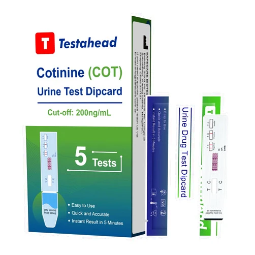 T TESTAHEAD 5 Pack-T TESTAHEAD Test Strip in Urine Test Cassette for Rapid Test, Easy to Read Urine Test Results at Home