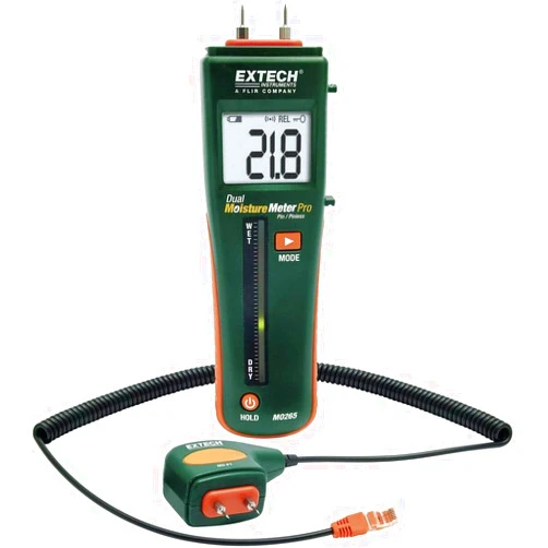 Extech MO265 Combo Pin/Pinless Moisture Meter with RJ45