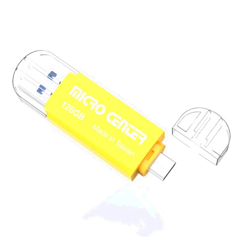 INLAND Micro Center SuperSpeed 2-in-1 128GB Dual Drives USB 3.0 Type C & Type A OTG up to 150MB/s Thumb Drive Memory Storage for Android Smartphone Computers MacBook Tablets PC