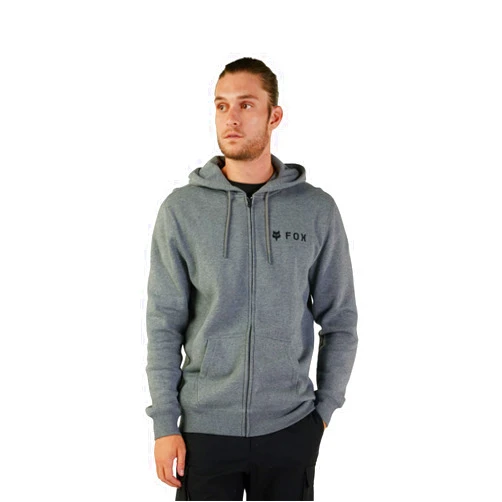 Fox Racing Men's Standard Absolute Fleece Zip, Heather Graphite, X-Large