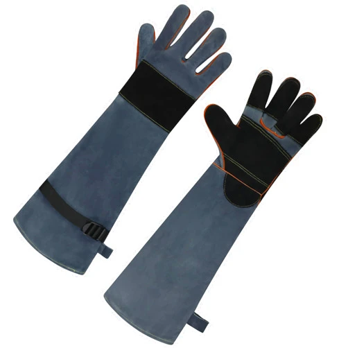 ANTAITHER Premium Leather Gloves - Safety for Animal Handling or Welding Tasks with Puncture, Scratch, and Heat Resistance