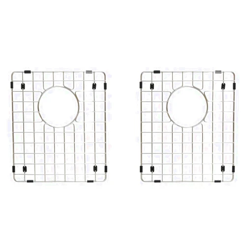 Starstar 50/50 Double Bowl Kitchen Sink Bottom Two Grids, Stainless Steel, 15
