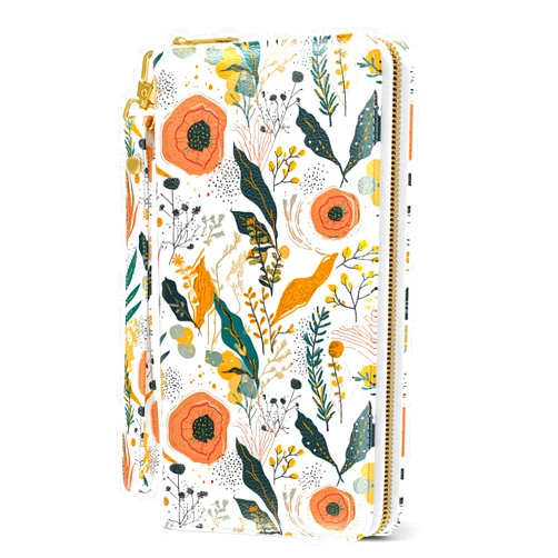 Aiawoxc Womens Wallet, RFID Wristlet Wallets for Women, Ladies Clutch Purses, Large Travel Card Holder with Phone Holder