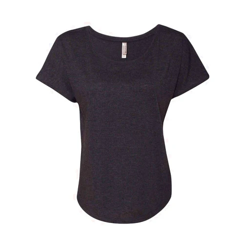 Next Level Apparel Next Level Womens Tri-Blend Dolman 6760 -VINTAGE BLAC XL