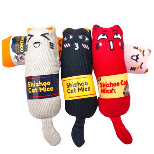 Shizhoo Catnip Toys for Indoor Cats, Kicker Cat Nip Toys for Kittens - (Interactive Cat Toy, Catnip Toys for Cats, Cat Chew Toy, Catnip Toys, Cat Toys) - 5 Mic