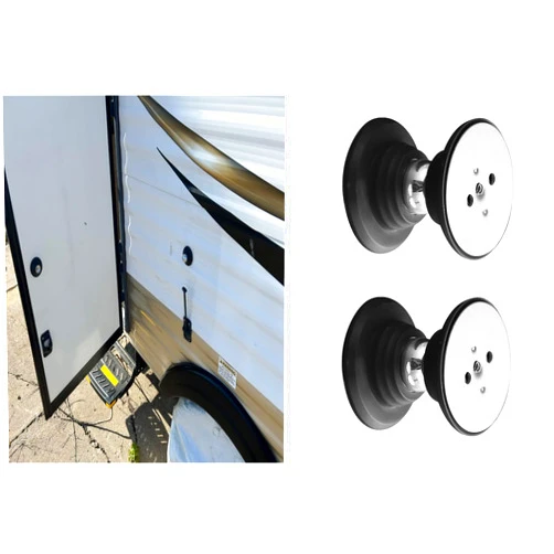 TVKJHG RV Door Stop 2-Pack, Magnetic Luggage Door Stop for RVs, Trailers, Campers, Motorhomes, Cargo Trailers (Black)