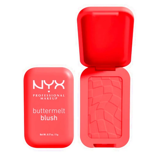 NYX PROFESSIONAL MAKEUP Buttermelt Powder Blush, Fade and Transfer-Resistant Blush, Up to 12HR Make Up Wear, Vegan Formula - Had Butta