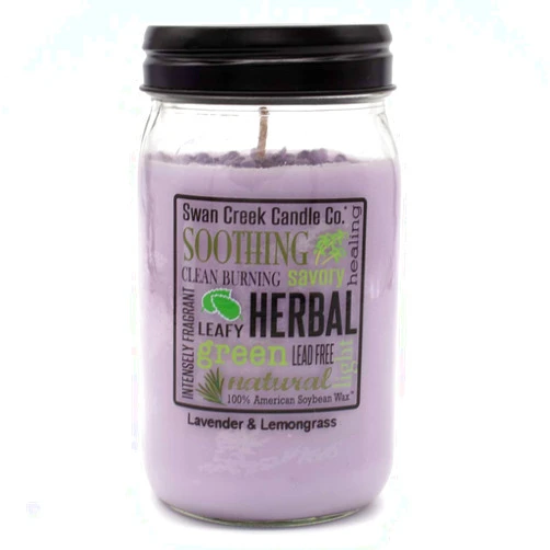 Swan Creek Candle Lavender & Lemongrass 24 Oz Candle