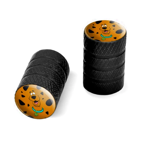 GRAPHICS & MORE Scooby-Doo Spots Motorcycle Bicycle Bike Tire Rim Wheel Aluminum Valve Stem Caps