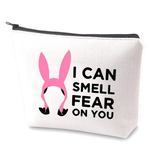 ZJXHPO Animated Cartoon Inspire Cosmetic Bag I Can Smell Fear on You TV Show Gift Louise Belcher Fans Gift (Fear on You)