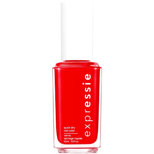 Essie expressie, Quick-Dry Nail Polish, 8-Free Vegan, Blue Toned Red, Seize The Minute, 0.33 fl oz