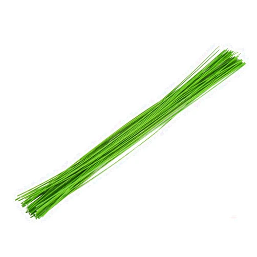 Decora 24 Gauge Green Floral Wire Green Paper-Wrapped Floral Stem Wires for Crafts 16 inch,50/Package