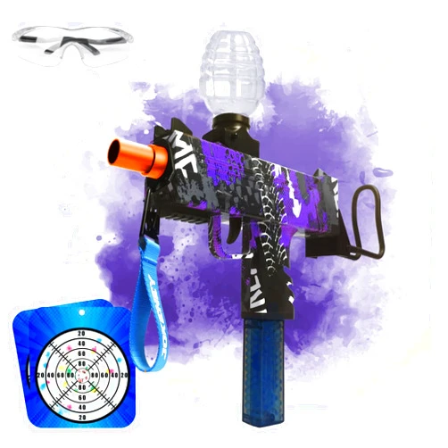 TOPMINO Automatic Blaster Splatter Toy Fire 30 Rounds at Once, Outdoor Yard Backyard Shooting Games, Ideal Gift for Adult Teens Ages 14+ Purple