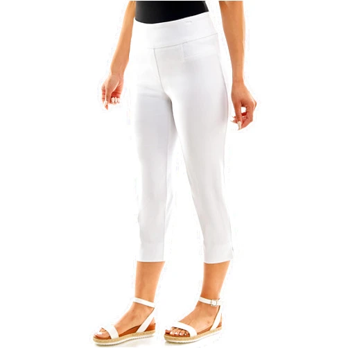 Zac & Rachel Women's Pull-on Slim Leg Crop Pant