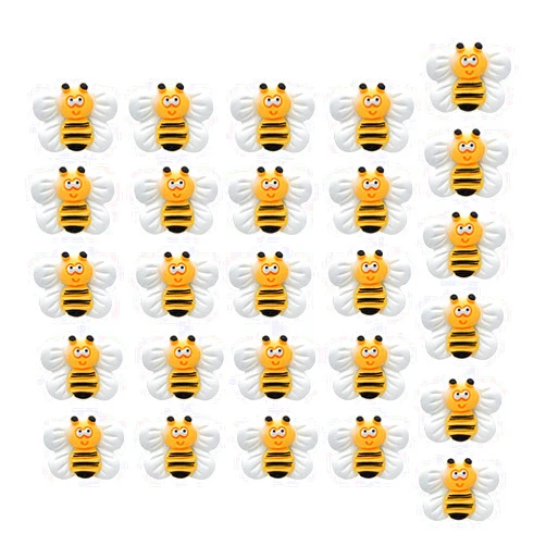 PURPLELILY 25 Pcs Bee Push Pins Lovely Bee Shaped Decorative Thumbtack Animal Thumb Tacks For Cork Board Office For Home Decoration 25 Pieces Cute Bees Thumbtacks Animal Decorative Bee Push Pin For Photo Wall