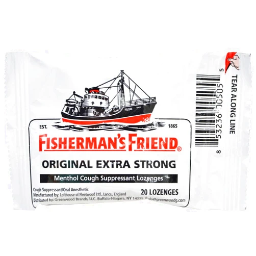 GREENWOOD BRANDS LLC FISHERMANS FRIEND 20 LOZENGES 10MG ORIGINAL EXTRA STRONG (pack of 6)