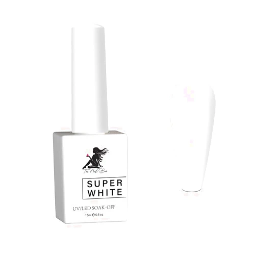 The Nails Bae Super White Gel Polish, French Manicure, Nail Art, Nail Design, White French, White Gel Polish, White Gel Nails Art, White Color Gel Polish Soak Off LED/UV Long Wear DIY(White)