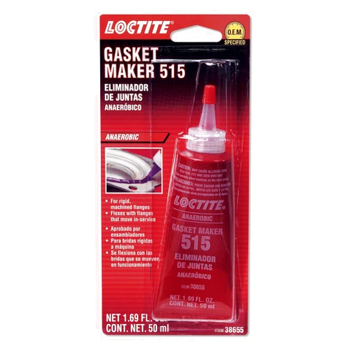 Loctite 515 Gasket Maker & Flange Sealant for Automotive: High-Temperature, Medium-Strength, Anaerobic, Works on All Metals, Flexes with Movement | Purple, 50 ml (PN: 555352)