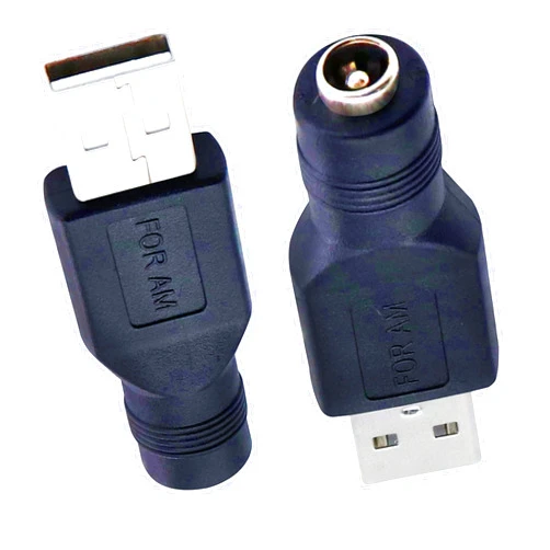 SHANFEILU USB to DC Power Adapter USB 2.0 A Male to DC 5.5x2.1mm Female Connector DC5521 Female to Type A Male Adapter for Laptop PC Smart Phone 2 PCS