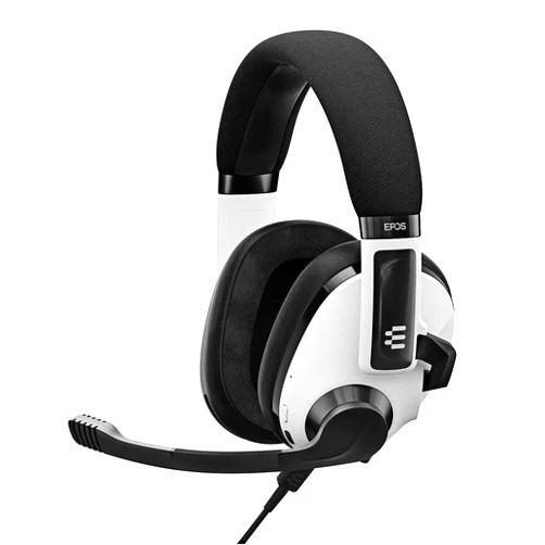 EPOS Gaming H3 Hybrid - Closed Acoustic Gaming Headset with Bluetooth - USB-A PC & 3.5mm Console Cable - Dual Microphones - Lightweight - Easy Adjustment - Long Battery Life - Multi-Platform White