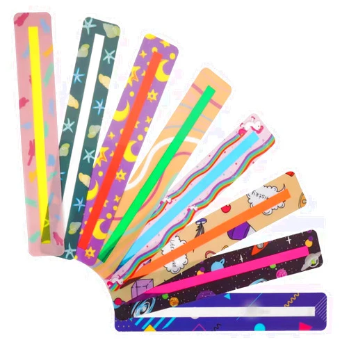 Heetobcos 32 Pieces Guided Reading Highlight Colored Overlays Cute Kids Bookmarks Help with Dyslexia for Children and Teaching Supplies (8 Colors)