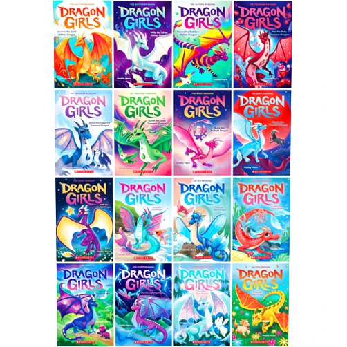 By Maddy Mara (Author) Dragon Girls Series Complete 16 Book Set (Books 1-16)