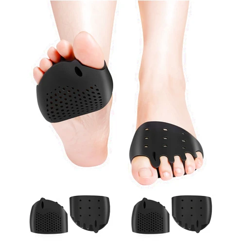 JUMPOW Metatarsal Pads, Gel Toe Separators, Bunion Corrector Cushion, Toe Spacers, Ball of Foot Cushions, Soft&Breathable, Idea for Mortons Neuroma, Blisters, Diabetic Feet, Hammer Toe, Rapid Pain Relief