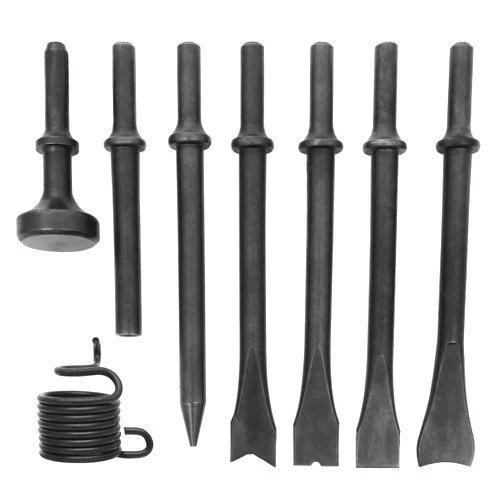 YOUNTHYE 8 PCS Air Hammer Attachments Air Chisel Bits Air Hammer Bits for 150/190/250 Air Hammer Chipping Bits Set for Masonry Concrete Demolition