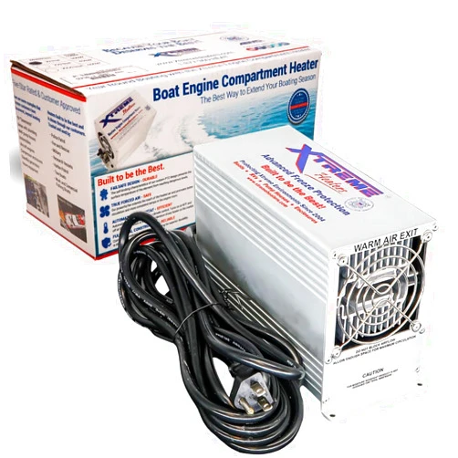 Xtreme Heaters Boat Engine Compartment Heater | Bilge Heater Large 800w - Boats up to 35' | Marine Boat Heater, Boat Cabin Heater, Well House Heater, Greenhouse Heater, Xtreme Freeze Protection