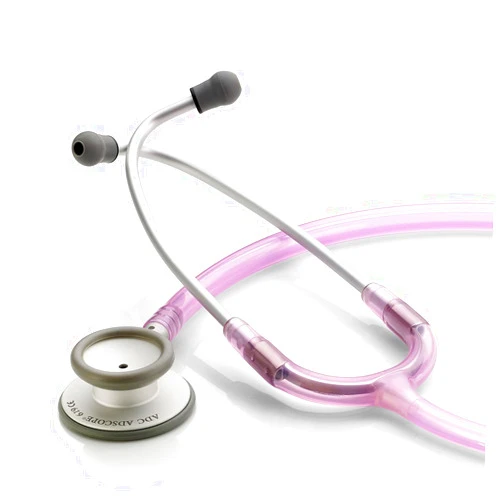 ADC Adscope Lite 619 Ultra Lightweight Clinician Stethoscope with Tuneable AFD Technology, 31 inch Length, Rose Quarts