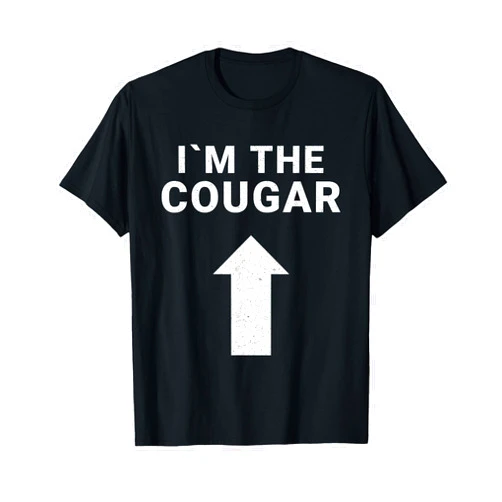 I´m with the Cougar Funny Co. I´m with The Cougar Humor Halloween Birthday Gift T-Shirt T-Shirt