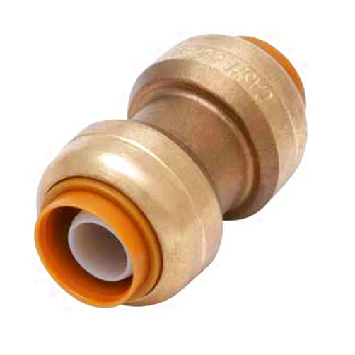 Cash Acme U006A Shark Bite Push-Fittings Straight Coupling, 3/8-Inch
