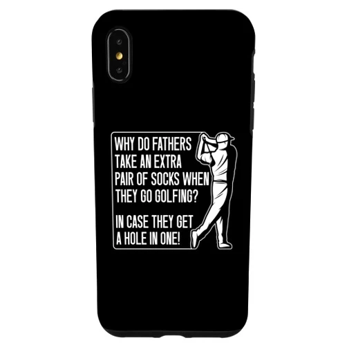 Golf Gifts & Accessories iPhone XS Max Pair Of Socks Hole in One - Lover Golfer Golfing Golf Dad Case