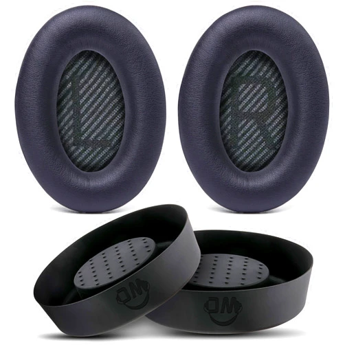 WC Earpads and SweatZ Protective Ear Covers Compatible with Bose QC35 & QC35ii(QuietComfort 35) | Black & Black