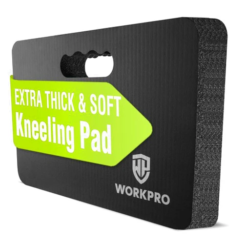 WORKPRO Extra Thick Kneeling Pad, Soft Foam Cushioning for Knee, Large Foam Kneeler Mat for Gardening, Bathing Baby, Workout Supplies, 17.5 x 11 x 1.5 in, Black