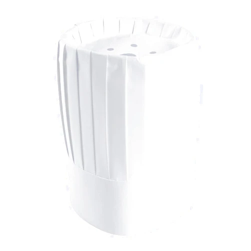 AmerCareRoyal Pleated Chef's Hats, Paper, Adjustable, 10