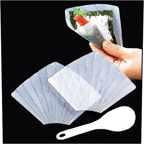 Funvalley Surperfect Two Hand Roll Sushi Molds Moulds Sushi Maker Onigiri Bento Rice Ball Maker with Rice Paddle Kitchen Tools Sushi Tools Set