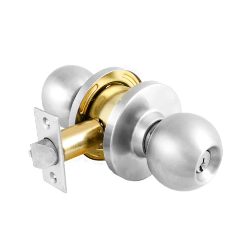 Master Lock BLC0232DKA4 Storeroom Cylindrical Ball Knob, Commercial Grade 2, Brushed Chrome Finish