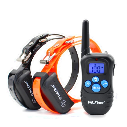 Petrainer Training Collar for Dogs - Waterproof Rechargeable Dog Training E-Collar with 3 Safe Correction Remote Training Modes, Static, Vibration, Beep for Dogs Small, Medium, Large