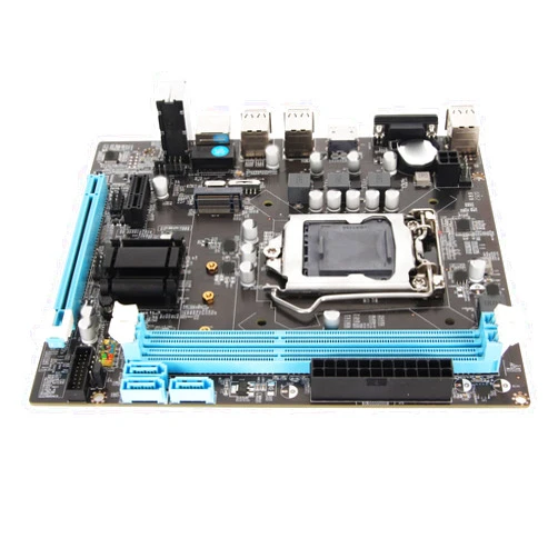 PUSOKEI Desktop Motherboard, Micro ATX Gaming Motherboard, LGA 1155 I3/I5/I7 Motherboard, Channel DDR3, M.2 NVMe NGFF, PCIe, VGA Ouput, USB 2.0, 10/100Mbps LAN, 3 Phase Power