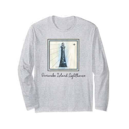 Mamaknows Ocracoke Island North Carolina Ocracoke Island Lighthouse North Carolina Nautical History Long Sleeve T-Shirt