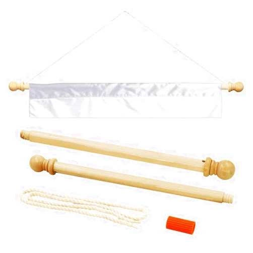 Sports Flags Pennants Company Wood Banner Pole for House Dynasty Sleeve Banners and Flags